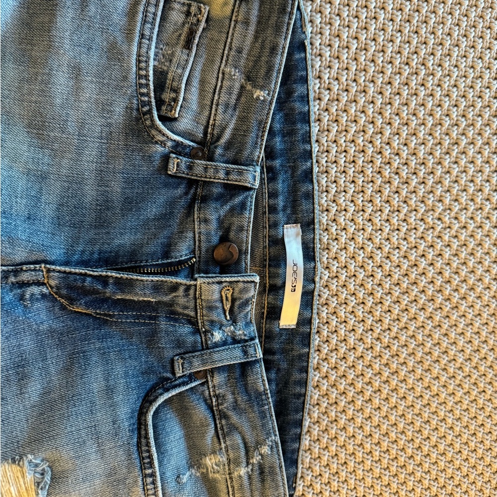 Joe's Cuffed Kicker Distressed Jeans - Picture 4 of 5